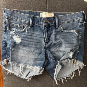 Abercrombie & Fitch Low Rise Denim Shorts